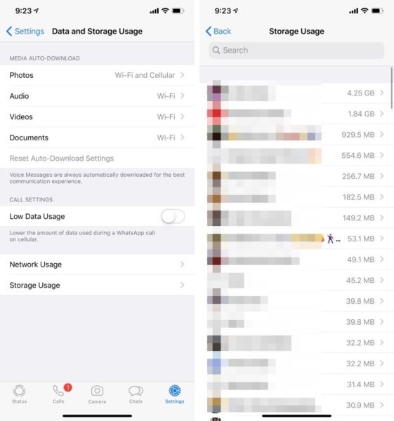 Cómo liberar el almacenamiento del iPhone y eliminar los documentos y datos de WhatsApp