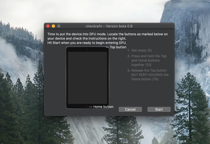 Cómo hacer jailbreak a iOS 14.5 con checkra1n en una Mac