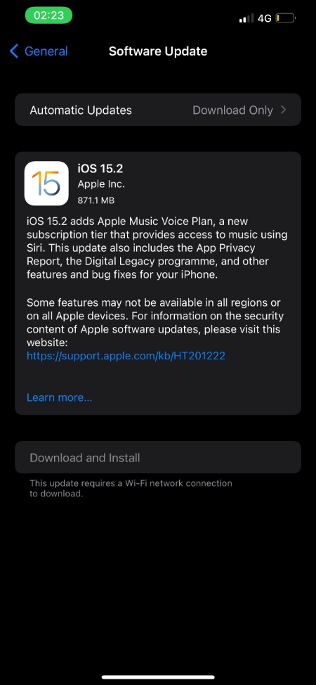 iOS 15.2 y iPadOS 15.2 lanzados, obtenga enlaces de descarga directa aquí