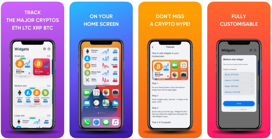 Las mejores aplicaciones de widget de precios criptográficos para la pantalla de inicio de iPhone en 2022