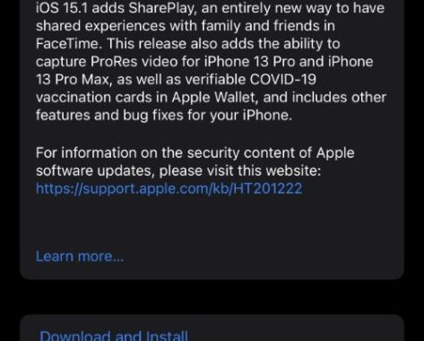Apple lanza las actualizaciones de iOS 15.1 y iPadOS 15.1, descargue IPSW aquí