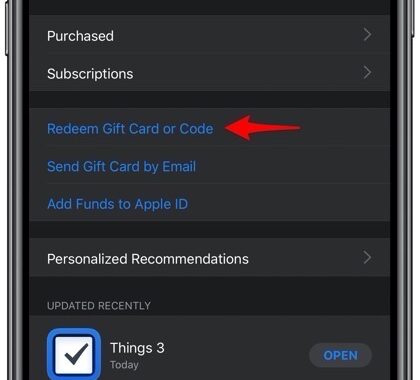 Cómo canjear y usar la tarjeta de regalo de Apple en iOS y Mac