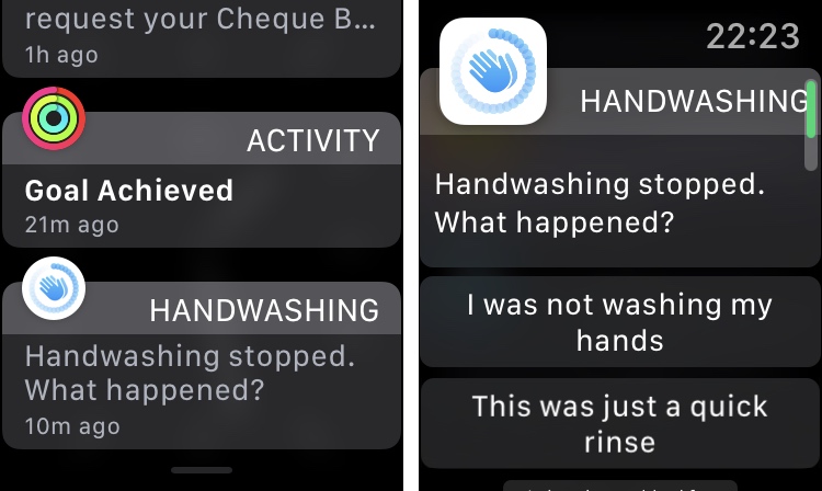 Cómo deshabilitar los recordatorios y el temporizador de lavado de manos en el Apple Watch