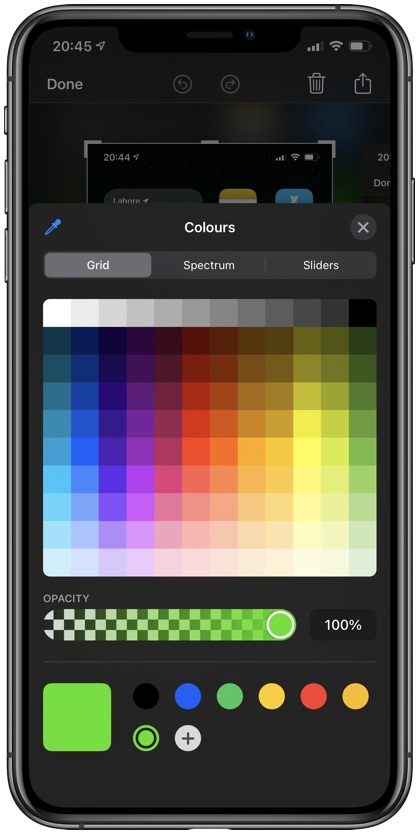 Cómo usar la herramienta de selección de color en la herramienta de marcado de iOS 15