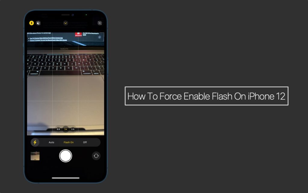 Cómo activar Flash en iPhone 12 o iPhone 12 Pro