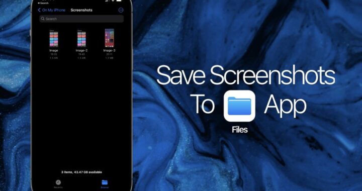 Cómo guardar capturas de pantalla de iPhone en la aplicación Archivos