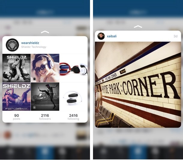Utilice estas funciones 3D Touch para una mejor experiencia Instagram