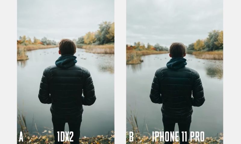 Video compara la cámara Canon DSLR Pro de $7,500 con el iPhone 11 Pro