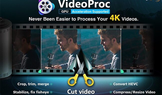 VideoProc es una aplicación de procesamiento de vídeo de 4K para convertir y editar GoPro y iPhone Video
