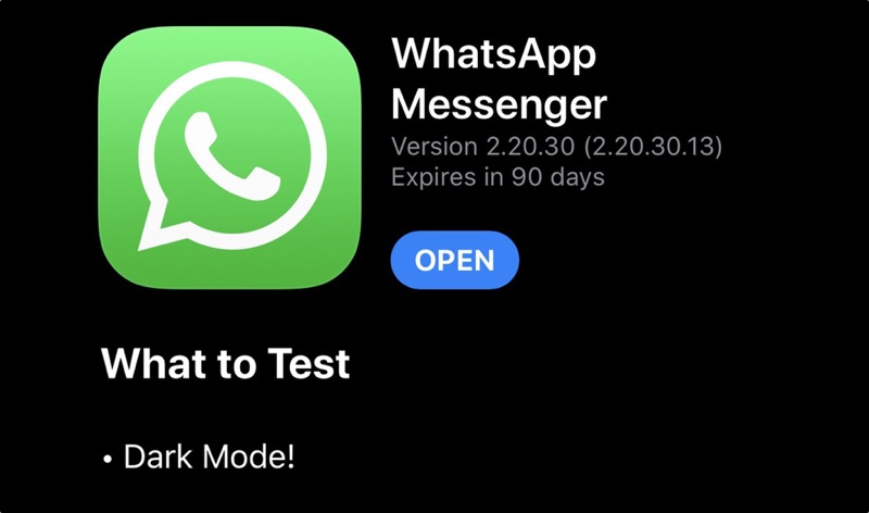 El modo oscuro de WhatsApp entra en la fase de pruebas beta
