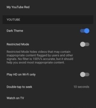 Youtube For iOS gana un modo oscuro, al menos para algunos usuarios